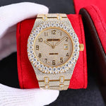Montre personnalisée de qualité supérieure avec des diamants de 40mm pour hommes