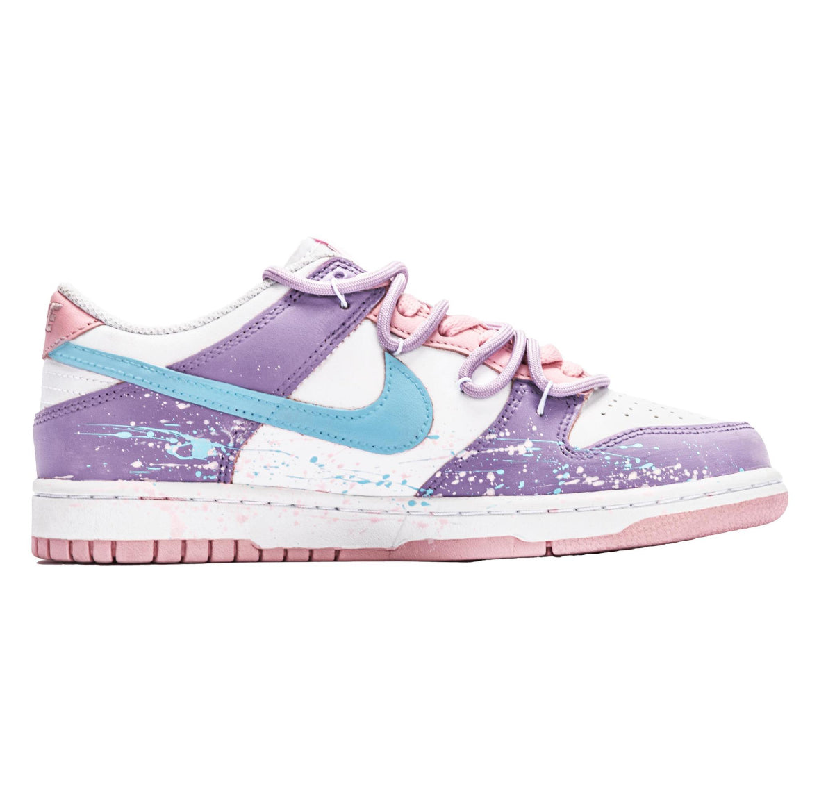 Nike Dunk Flowers purple & pink