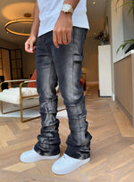 Vintage Flare Tacked Jeans - B