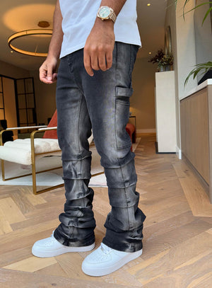 Vintage Flare Tacked Jeans - B