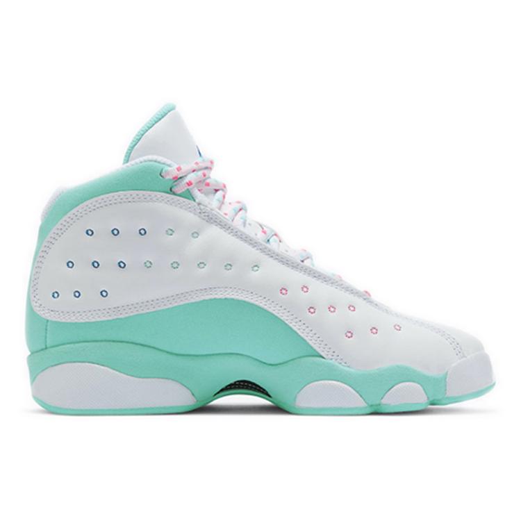 Jordan 13 Retro White Soar Green Pink