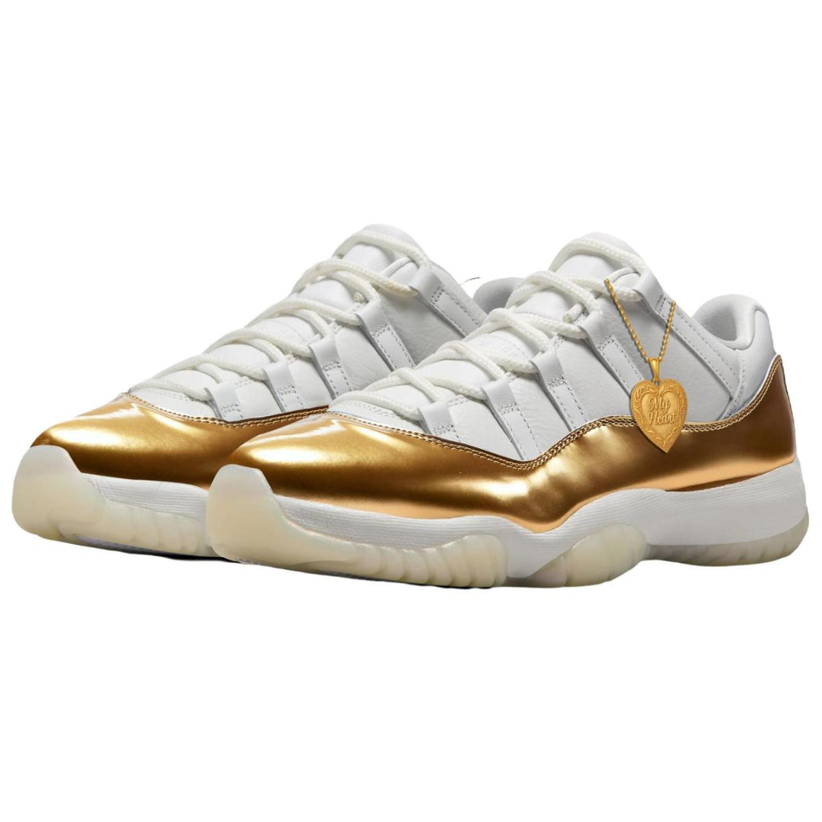 Jordan Air Jordan 11 Low Top White Gold