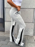 Vintage Flare Paint Joggers - Grey w