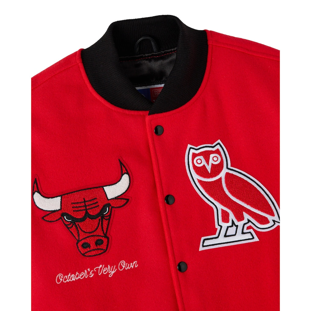 Veste universitaire raglan Chicago Bulls X OVO Hommes