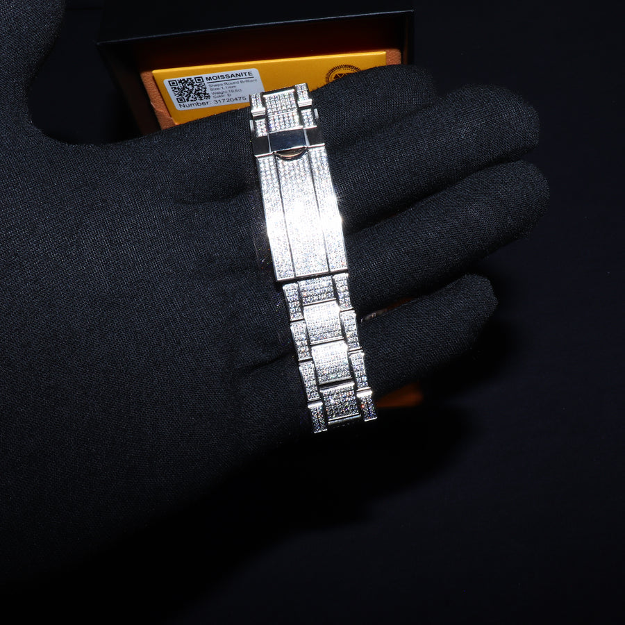 Montre De Luxe Fully Iced Moissanite - Or