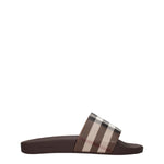 Burberry Tongs et Mules Homme Caoutchouc Marron