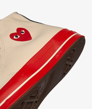 Comme des Garçons Play Chuck 70 HI "Red Sole" x