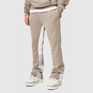 Ensemble Oversize Falare Maron & Beige