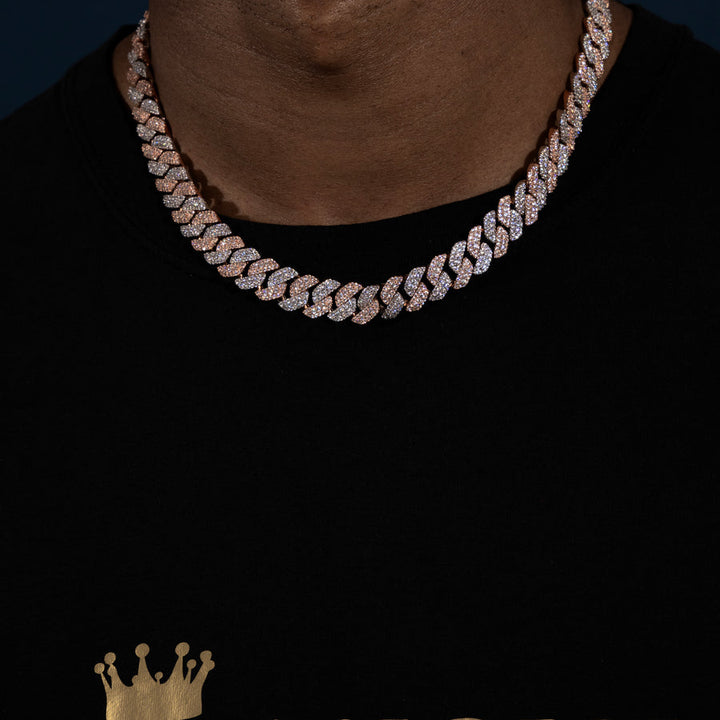 Chaîne cuban OR & Rose