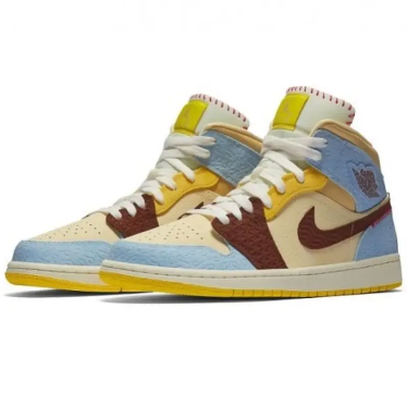 Air Jordan 1 Mid SE Fearless Maison Chateau Rouge