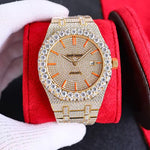 Montre personnalisée de qualité supérieure avec des diamants de 40mm pour hommes