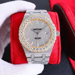 Montre personnalisée de qualité supérieure avec des diamants de 40mm pour hommes
