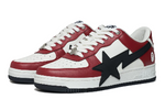 BAPE Baskets OS #2 blanc et rouge à étoiles emblématiques