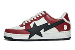 BAPE Baskets OS #2 blanc et rouge à étoiles emblématiques