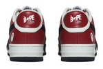 BAPE Baskets OS #2 blanc et rouge à étoiles emblématiques