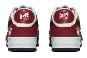 BAPE Baskets OS #2 blanc et rouge à étoiles emblématiques