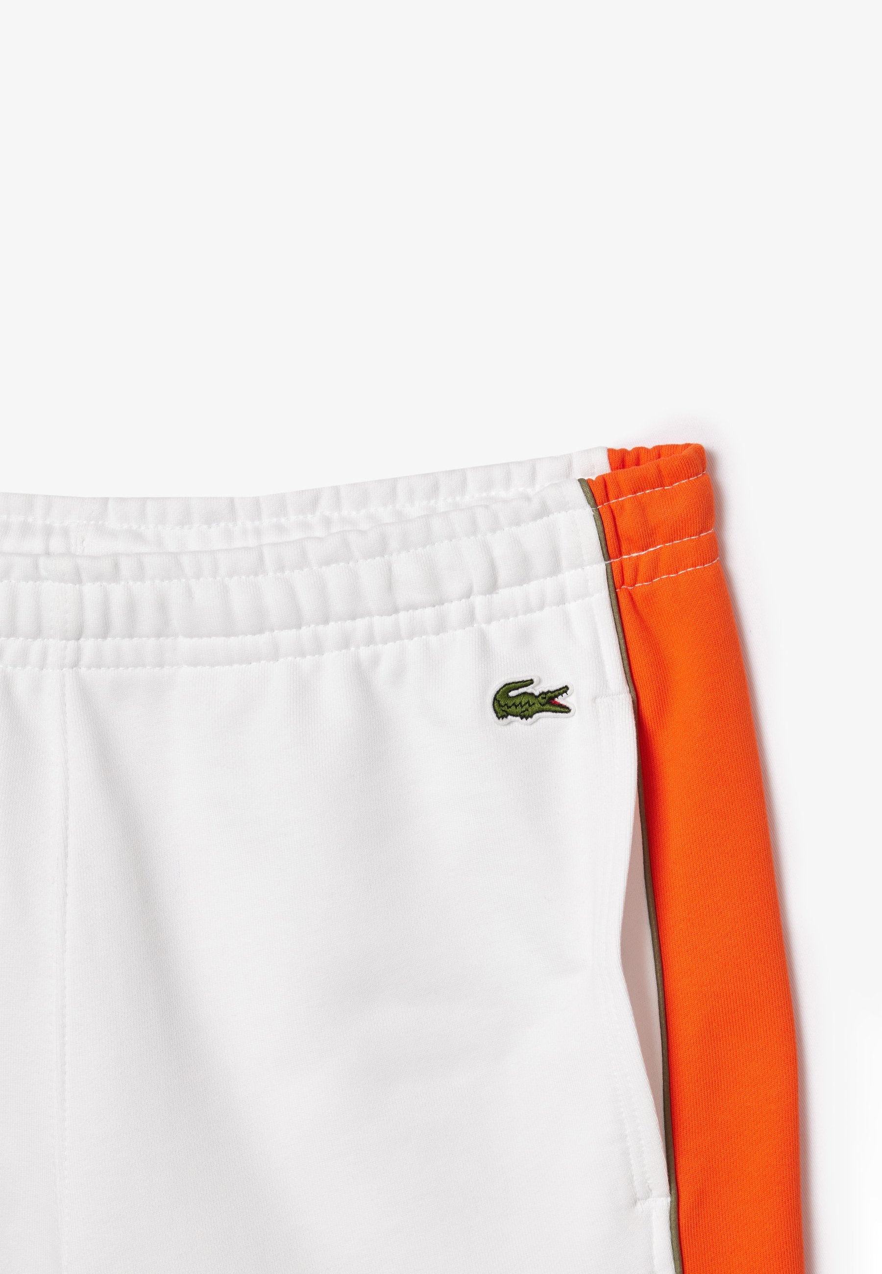 SHORT LACOSTE REGULAR FIT COLOR-BLOCK MOLLETON