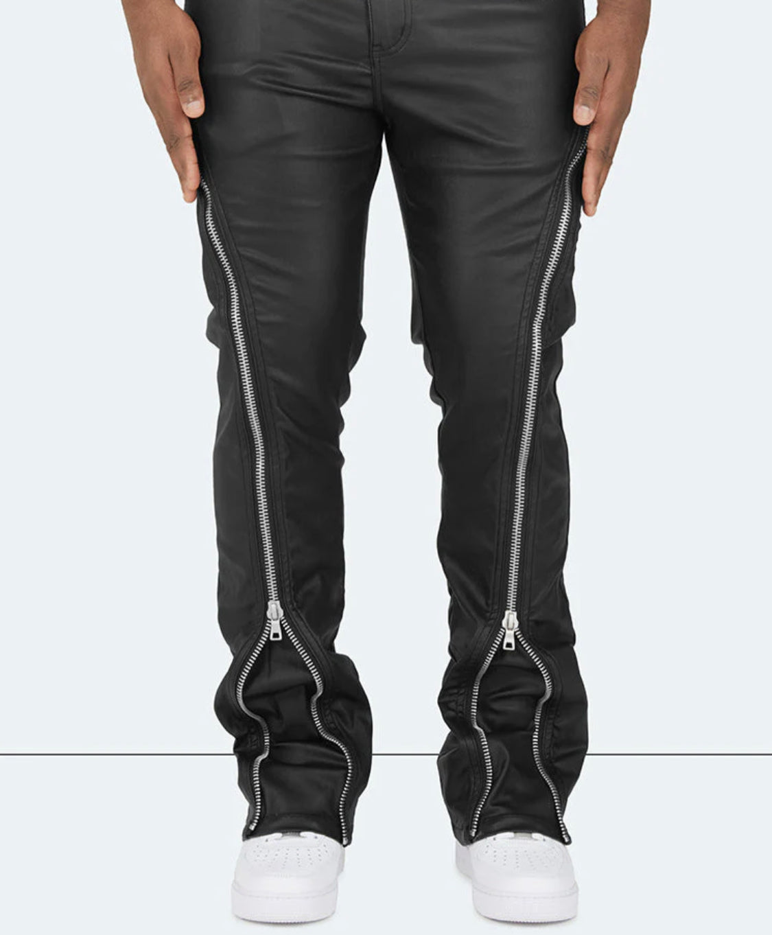 Jeans flare zippe