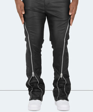 Jeans flare zippe