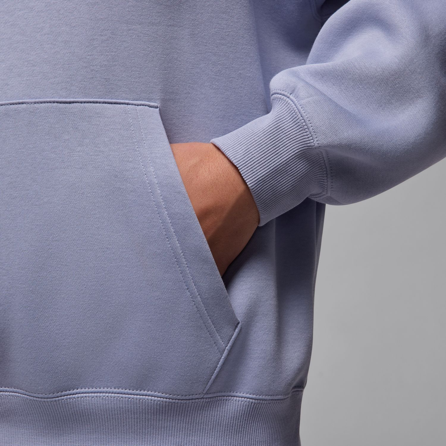 Jordan Brooklyn Fleece Oversized Pullover Hoodie Carbon Heather