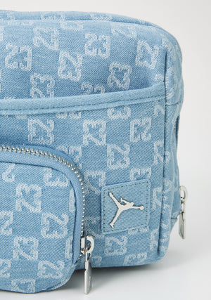 Jordan MONOGRAM SLING BAG - Sac bandoulière - bleached denim