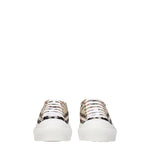 Burberry Sneakers Femme Tissu Beige