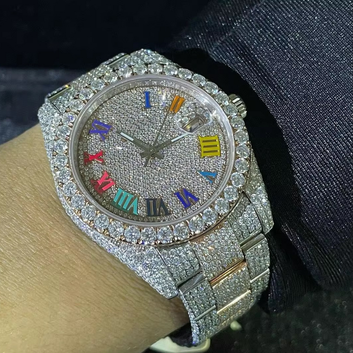 Montre Hi Hop Diamond white Gold Multicolore Vintage