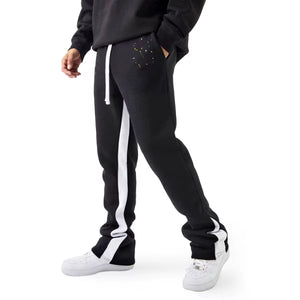 Pantalon Flare Effet Peinture multicolore