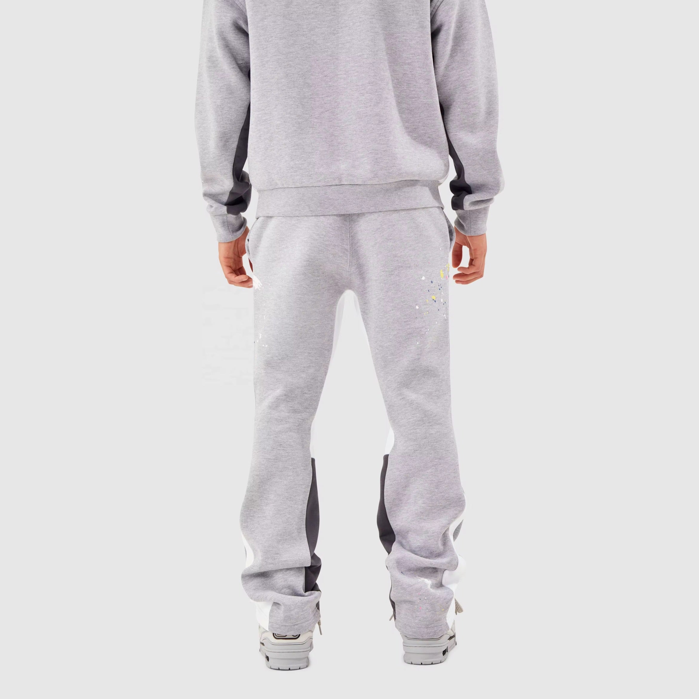 Pantalon  Flare Vintage Gris Homme