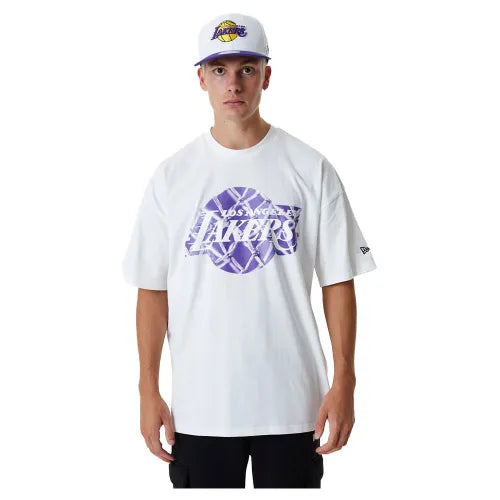 New Era T-shirt à manches courtes 60357108 NBA Infill Logo Los Angeles Lakers