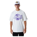 New Era T-shirt à manches courtes 60357108 NBA Infill Logo Los Angeles Lakers