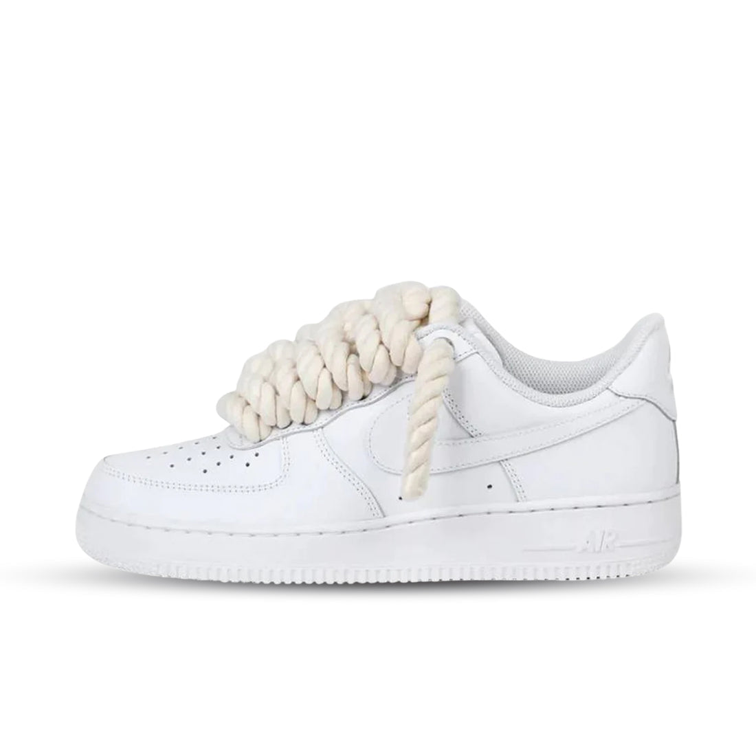 Air force 1 blanche lacets ronds épais